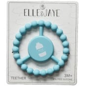 Wholesale - 1pc Silicone Peace Teether - Blue With Milk Bottle C/P 100, UPC: 195010116473